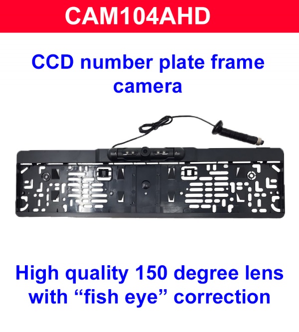 1080P AHD Number plate frame reversing camera with IR LEDs